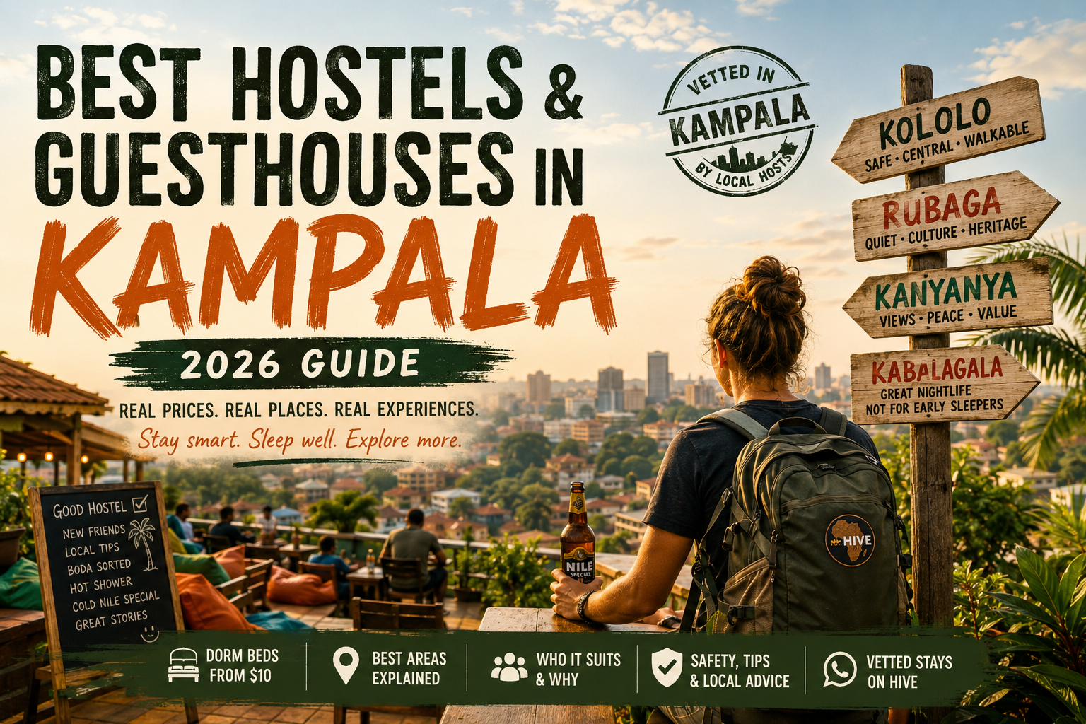 Best Hostels in Kampala for Backpackers and Solo Travelers