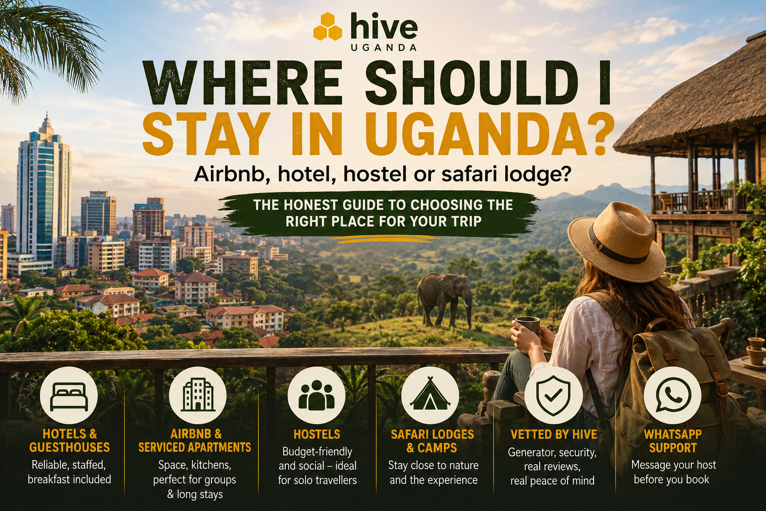 Airbnb vs Hotel vs Lodge in Uganda: Which Should You Book?